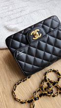 Load image into Gallery viewer, Chanel Mini Caviar Square Black 24k Gold Hardware
