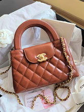 Load image into Gallery viewer, Chanel Kelly Small Caramel Brown Gold Hardware
