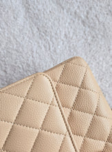 Load image into Gallery viewer, Chanel Classic Medium Flap Beige Caviar Gold Hardware
