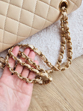 Load image into Gallery viewer, Chanel Classic Medium Flap Beige Caviar Gold Hardware
