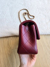 Load image into Gallery viewer, Chanel Burgundy Caviar Mini Rectangle Gold Hw
