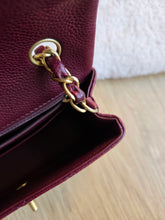 Load image into Gallery viewer, Chanel Burgundy Caviar Mini Rectangle Gold Hw
