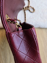 Load image into Gallery viewer, Chanel Burgundy Caviar Mini Rectangle Gold Hw
