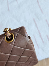 Load image into Gallery viewer, Chanel Mocha Dark Beige Small Classic Flap Vintage 24k Gold
