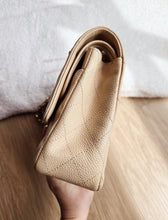 Load image into Gallery viewer, Chanel Classic Medium Flap Beige Claire Caviar 24k Gold
