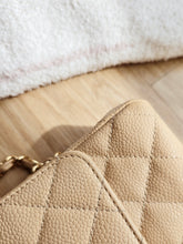 Load image into Gallery viewer, Chanel Classic Medium Flap Beige Claire Caviar 24k Gold
