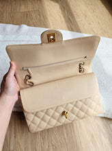 Load image into Gallery viewer, Chanel Classic Medium Flap Beige Claire Caviar 24k Gold

