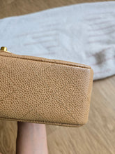 Load image into Gallery viewer, Chanel Dark Beige Caviar Small Classic Flap 24k Gold
