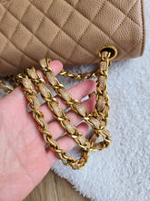 Load image into Gallery viewer, Chanel Dark Beige Caviar Small Classic Flap 24k Gold
