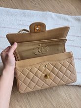 Load image into Gallery viewer, Chanel Dark Beige Caviar Small Classic Flap 24k Gold
