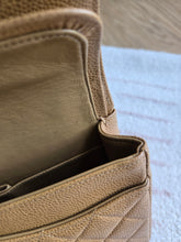 Load image into Gallery viewer, Chanel Dark Beige Caviar Small Classic Flap 24k Gold
