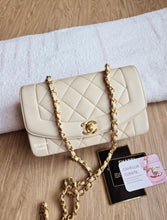 Load image into Gallery viewer, Chanel Ivory Beige Diana Small 24k Gold
