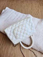 Load image into Gallery viewer, Chanel Pearlescent Ivory Coco Handle Caviar Small Champagne Gold Hardware
