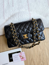 Load image into Gallery viewer, Chanel Small Classic Flap Black Caviar Gold Hardware
