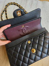 Load image into Gallery viewer, Chanel Small Classic Flap Black Caviar Gold Hardware
