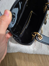 Load image into Gallery viewer, Lady Dior Mini Black Patent Gold Hardware

