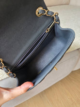Load image into Gallery viewer, Chanel 18B Grey Classic Mini Caviar Square Champagne Gold
