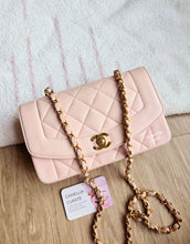 Load image into Gallery viewer, Chanel Powder Pink Diana Small 24k Gold

