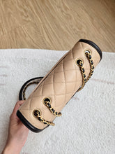 Load image into Gallery viewer, Chanel Filigree Small Flap Caviar Beige/Black
