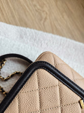Load image into Gallery viewer, Chanel Filigree Small Flap Caviar Beige/Black
