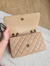 Load image into Gallery viewer, Chanel Filigree Small Flap Caviar Beige/Black
