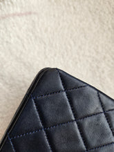 Load image into Gallery viewer, Chanel Mini Statement Flap Vtg Navy 24k Gold
