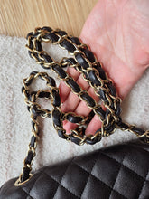 Load image into Gallery viewer, Chanel 17c Black Caviar Mini Rectangle Gold Hw
