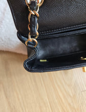 Load image into Gallery viewer, Chanel 17c Black Caviar Mini Rectangle Gold Hw
