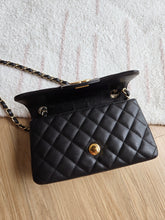 Load image into Gallery viewer, Chanel 17c Black Caviar Mini Rectangle Gold Hw
