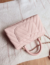 Load image into Gallery viewer, Chanel 20A Baby Pink Coco Handle Small Caviar Gold Hw
