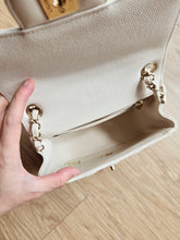Load image into Gallery viewer, Chanel 17c Ivory Mini Square Gold Hardware
