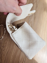 Load image into Gallery viewer, Chanel 17c Ivory Mini Square Gold Hardware
