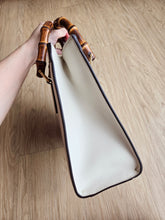 Load image into Gallery viewer, Gucci Diana Tote S/M Ivory Bamboo Handle
