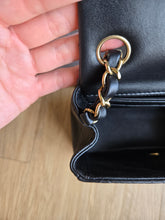 Load image into Gallery viewer, Chanel Mini Square Black Lambskin Champagne Gold Hardware
