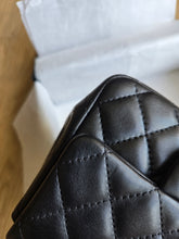 Load image into Gallery viewer, Chanel Mini Square Black Lambskin Champagne Gold Hardware
