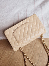 Load image into Gallery viewer, Chanel Classic Medium Flap Beige Clair Caviar Gold Hw
