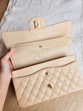 Load image into Gallery viewer, Chanel Classic Medium Flap Beige Clair Caviar Gold Hw
