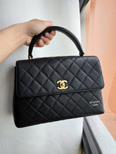 Load image into Gallery viewer, Chanel Kelly Small Vtg Black Caviar 24k Gold
