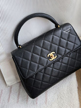 Load image into Gallery viewer, Chanel Kelly Small Vtg Black Caviar 24k Gold
