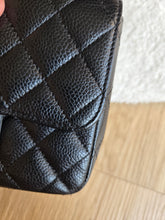 Load image into Gallery viewer, Chanel Mini Caviar Square Flap Black Caviar Vtg 24k Gold
