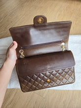 Load image into Gallery viewer, Chanel Chocolate Brown Vintage Straight Flap Bijoux Chain 24k Gold
