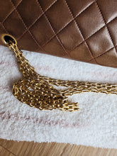 Load image into Gallery viewer, Chanel Chocolate Brown Vintage Straight Flap Bijoux Chain 24k Gold
