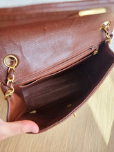 Load image into Gallery viewer, Chanel Chocolate Brown Caviar Small Square Flap 24k Gold
