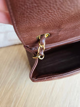 Load image into Gallery viewer, Chanel Chocolate Brown Caviar Small Square Flap 24k Gold
