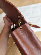 Load image into Gallery viewer, Chanel Chocolate Brown Caviar Small Square Flap 24k Gold
