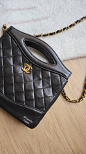 Load image into Gallery viewer, Chanel Mini 31 Black Vintage 24k Gold
