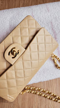 Load image into Gallery viewer, Chanel Small Classic Flap Dark Beige Vintage 24k Gold
