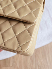 Load image into Gallery viewer, Chanel Small Classic Flap Dark Beige Vintage 24k Gold
