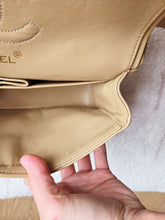Load image into Gallery viewer, Chanel Small Classic Flap Dark Beige Vintage 24k Gold
