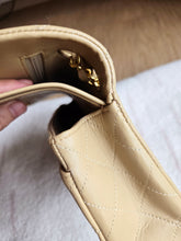 Load image into Gallery viewer, Chanel Small Classic Flap Dark Beige Vintage 24k Gold

